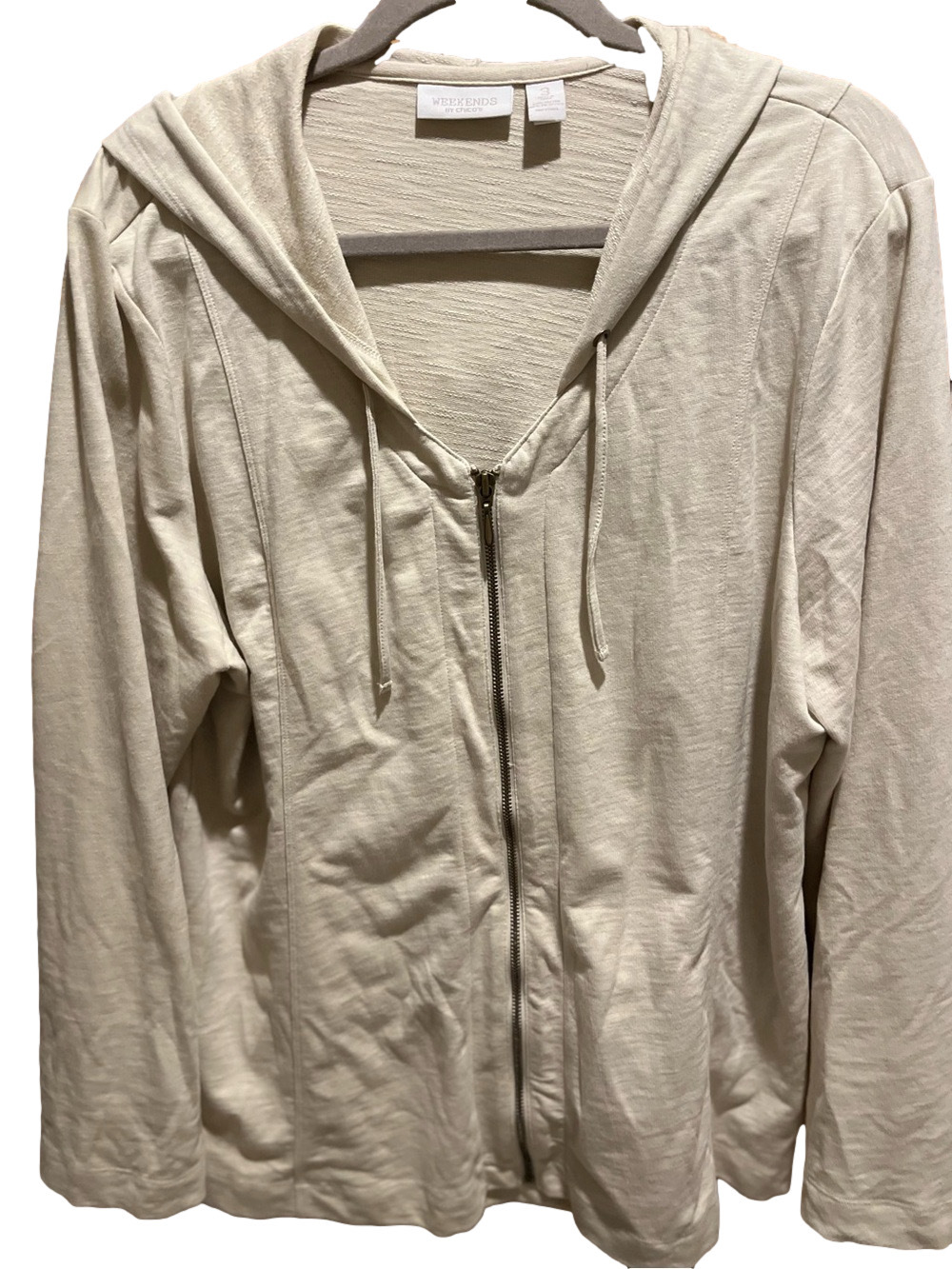31. WOMENS CHICO’S 3/XL DETAIL JACKET